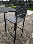 High bar stool in Grey