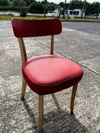 Dining chairs in red