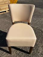 Uphosted dining chair in cream