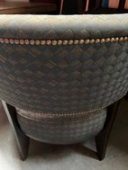 Upholstered club chairs