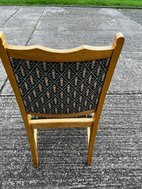 Padded Wooden Armchairs