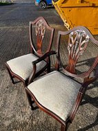 Four side chairs and 2 Carvers