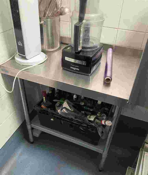 small stainless table