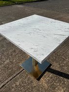 Square restaurant table