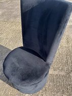 Used Black velvet Chairs for sale