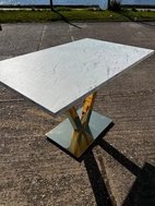 Marble top restaurant tables