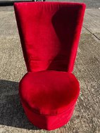 dining chairs velvet red