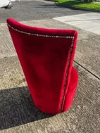 Restaurant velvet red chairs