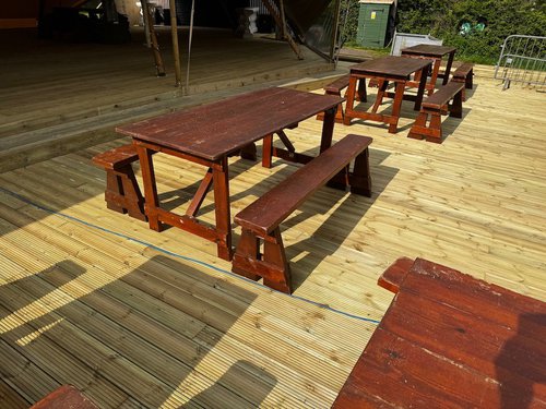 Wooden Tables and Benches Wooden Tables and Benches