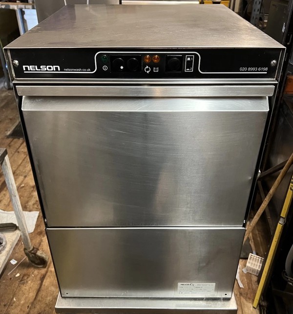Secondhand Nelson SC40A DP Under Counter Glasswasher For Sale