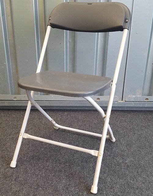 Grey Folding Samsonite Chairs with Stillage Grey Folding Samsonite Chairs with Stillage