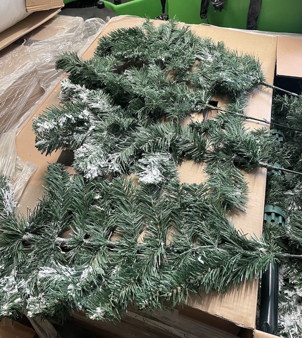 Snow Flocked Fir Christmas Trees