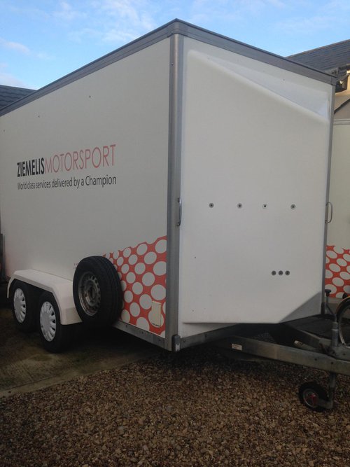 Twin Axle Box Trailer with Awning Twin Axle Box Trailer with Awning