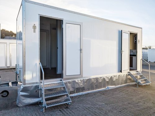 Pea Green 3 + 1 toilet trailer Pea Green 3 + 1 toilet trailer