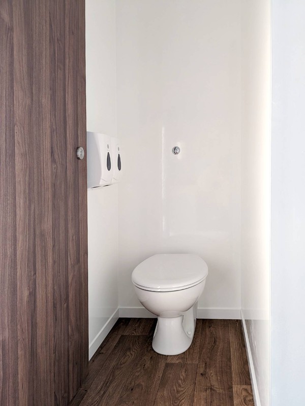 White toilet trailer for sale