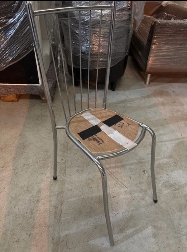 Stainless steel stacking bistro chairs for sale