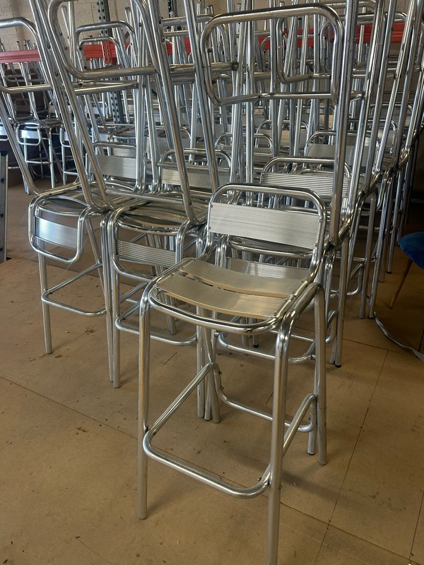 Aluminium high bar stools for sale