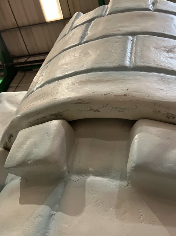 Ice Castle Entranceway, with a polystyrene core, fiberglass finish.