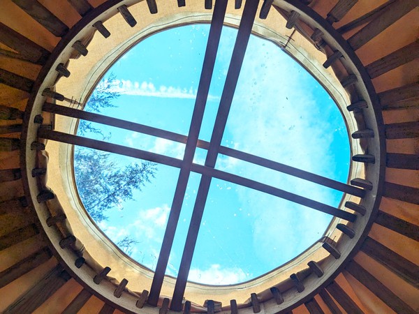 Yurt with Round window