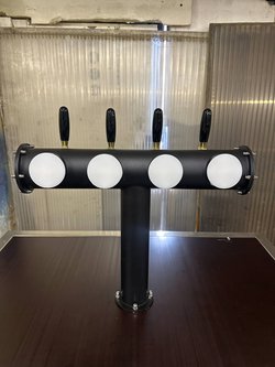 beer tower with LED lights