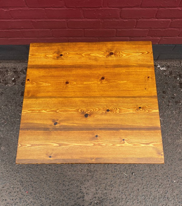 Wooden table 60cm x 60cm with heavy base