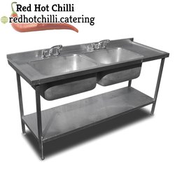 1.8m Stainless Steel Double Sink