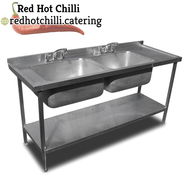 1.8m Stainless Steel Double Sink