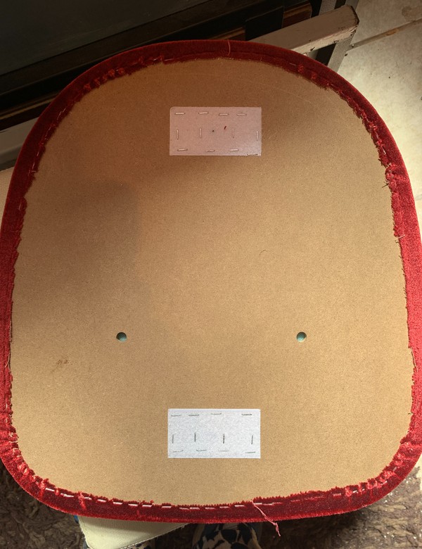 49x Red Velvet Seat Pads