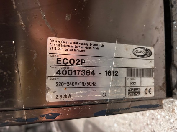 Pub Glasswasher For Sale