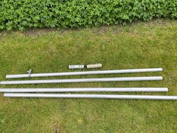 Scaffolding poles for lights