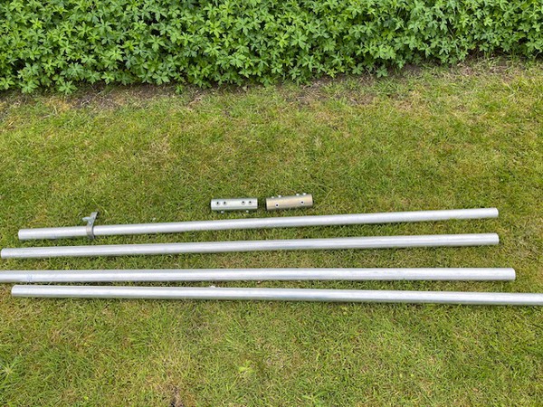 Scaffolding poles for lights