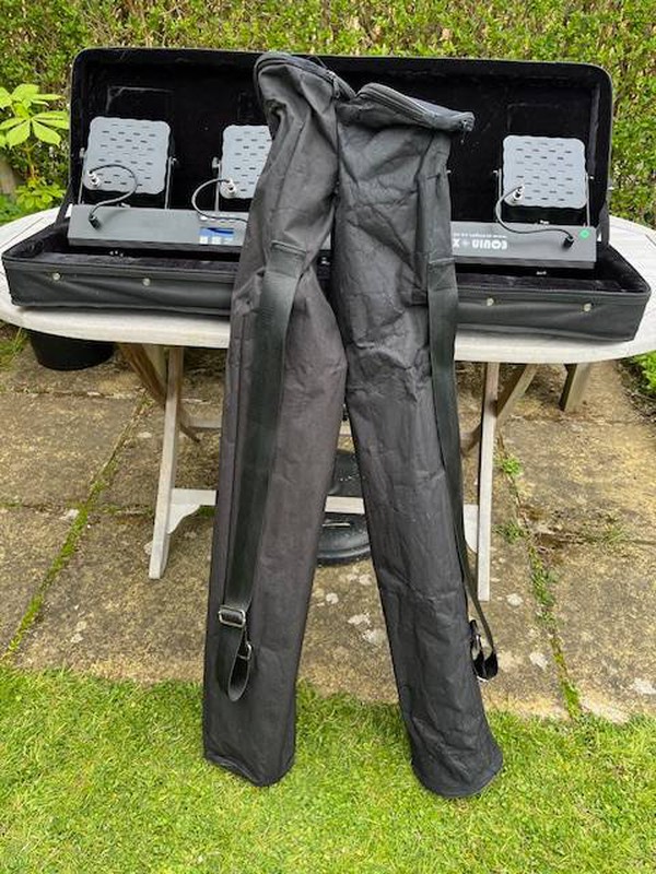 Equinox Megabars band lighting with stands and bags
