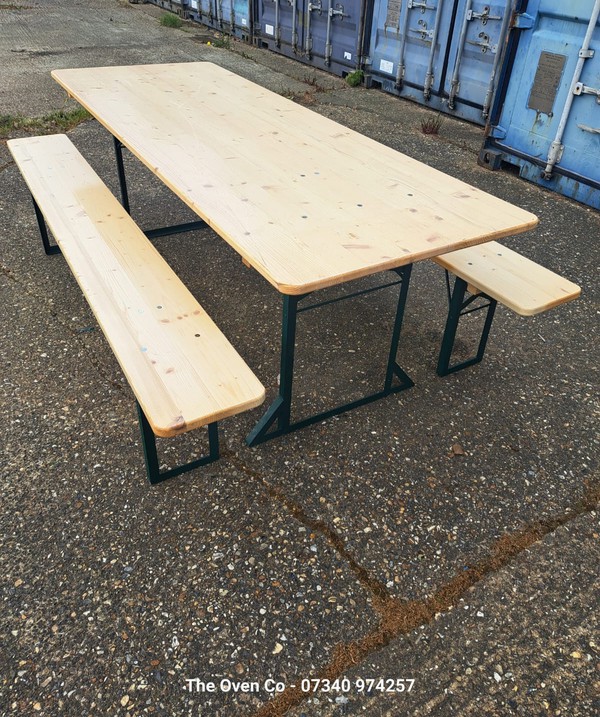 50x Table And Bench Set For Sale