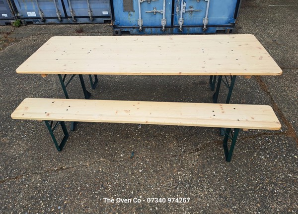 Beer Garden Bench And Tables