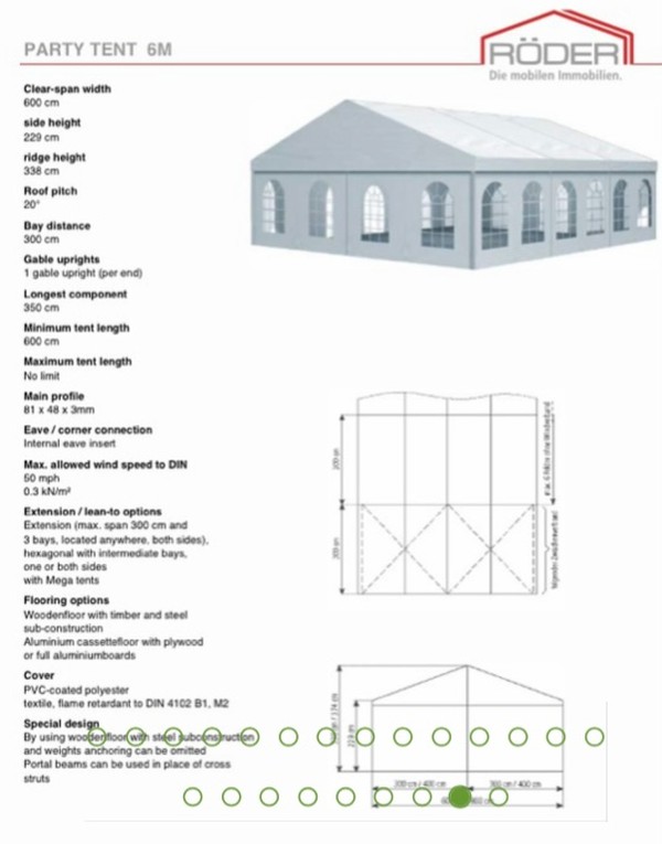Roder 3, 6 And 9m Frames For Sale