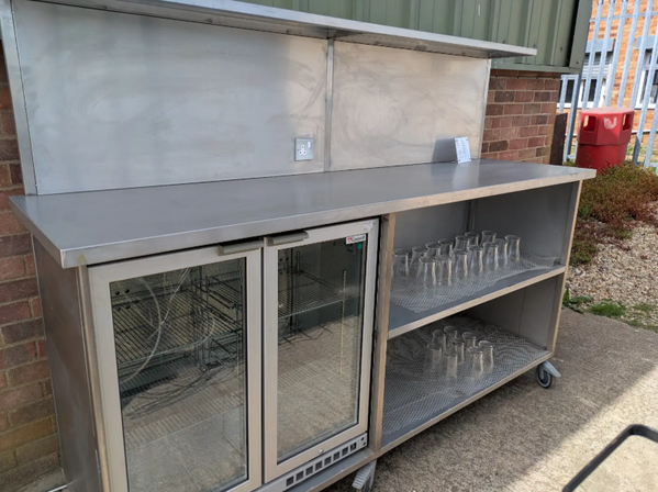 Secondhand Mobile Bar With Fridge