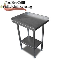 0.64m Stainless Steel Corner Table