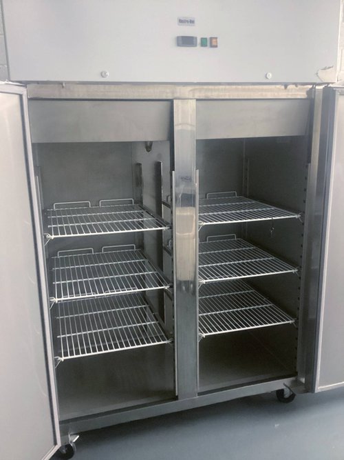 Used Stainless steel double door freezer Used Stainless steel double door freezer