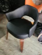 Used Black Tub Dining Chairs