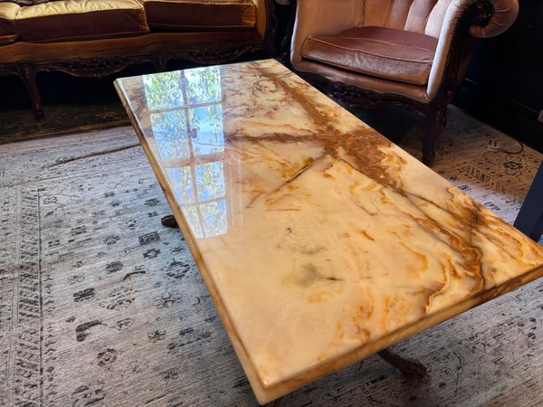 Secondhand Marble Top Coffee Table For Sale
