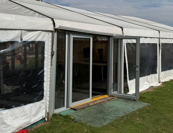 Used Double Marquee Doors