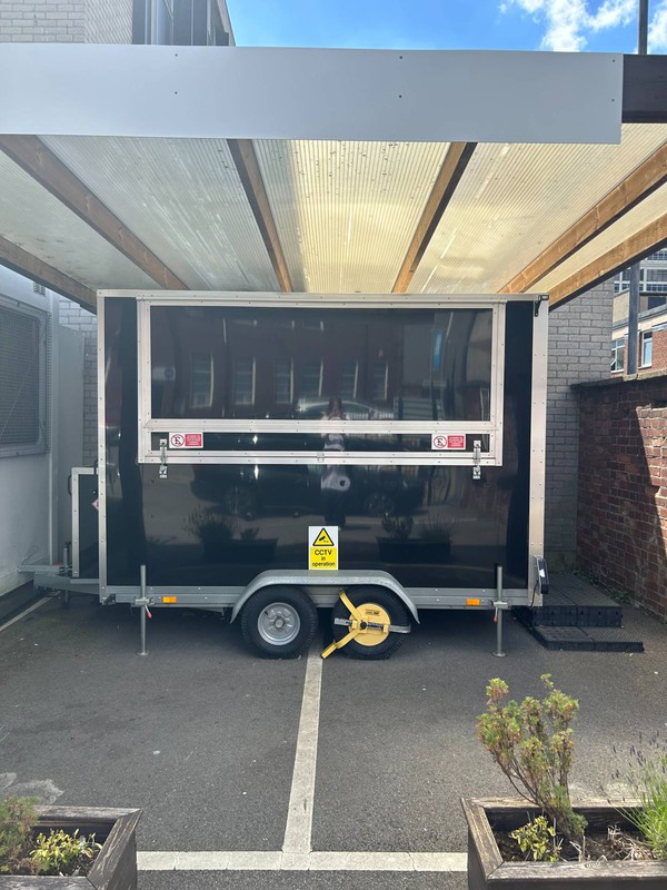 Second hand catering trailer