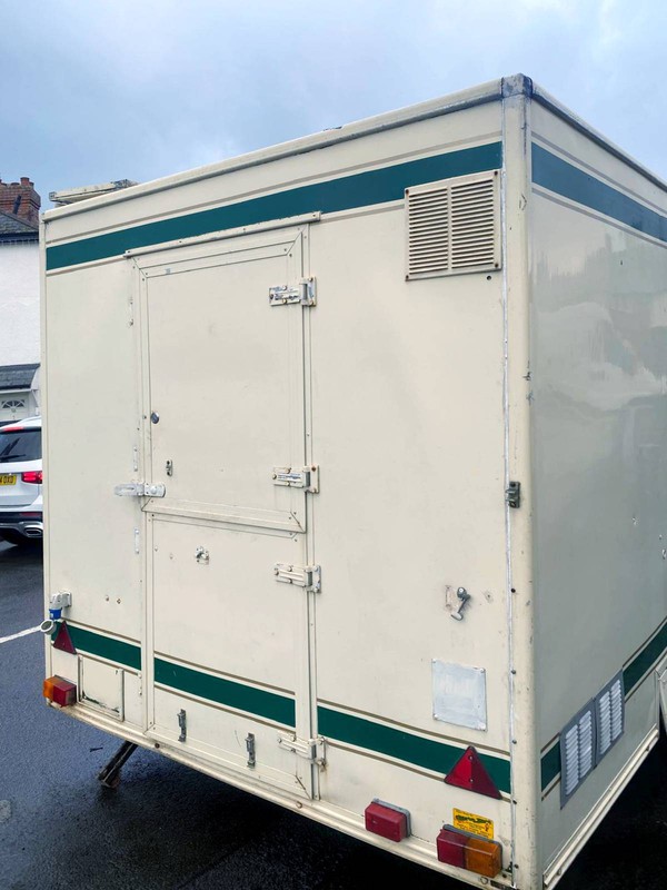 Catering trailer back door