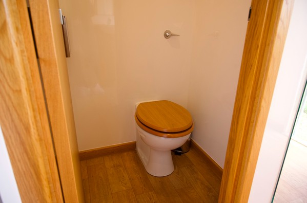 wooden toilet