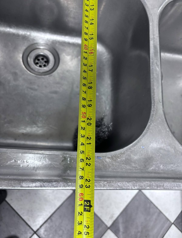 Used Steel Double Sink
