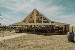 Premium 16m x 15m Timber Framed Cruck Tent