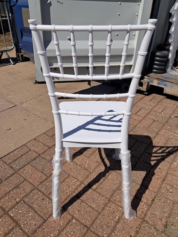 White Plastic Wedding Chairs