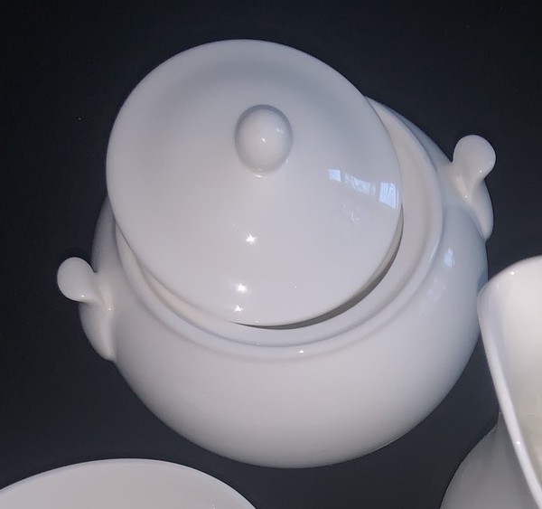 White Lidded Wedgwood Sugar Bowls