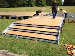 Steel Sided Stringer Steps For Substructure Floor