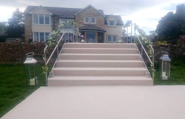 Temporary event stairs